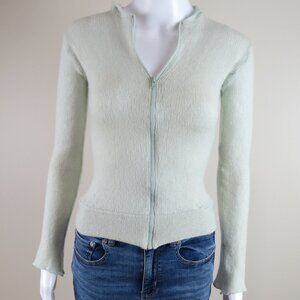 HYDE Yoga Merino Wool Cashmere Blend Sweater SIZE XXS  Green